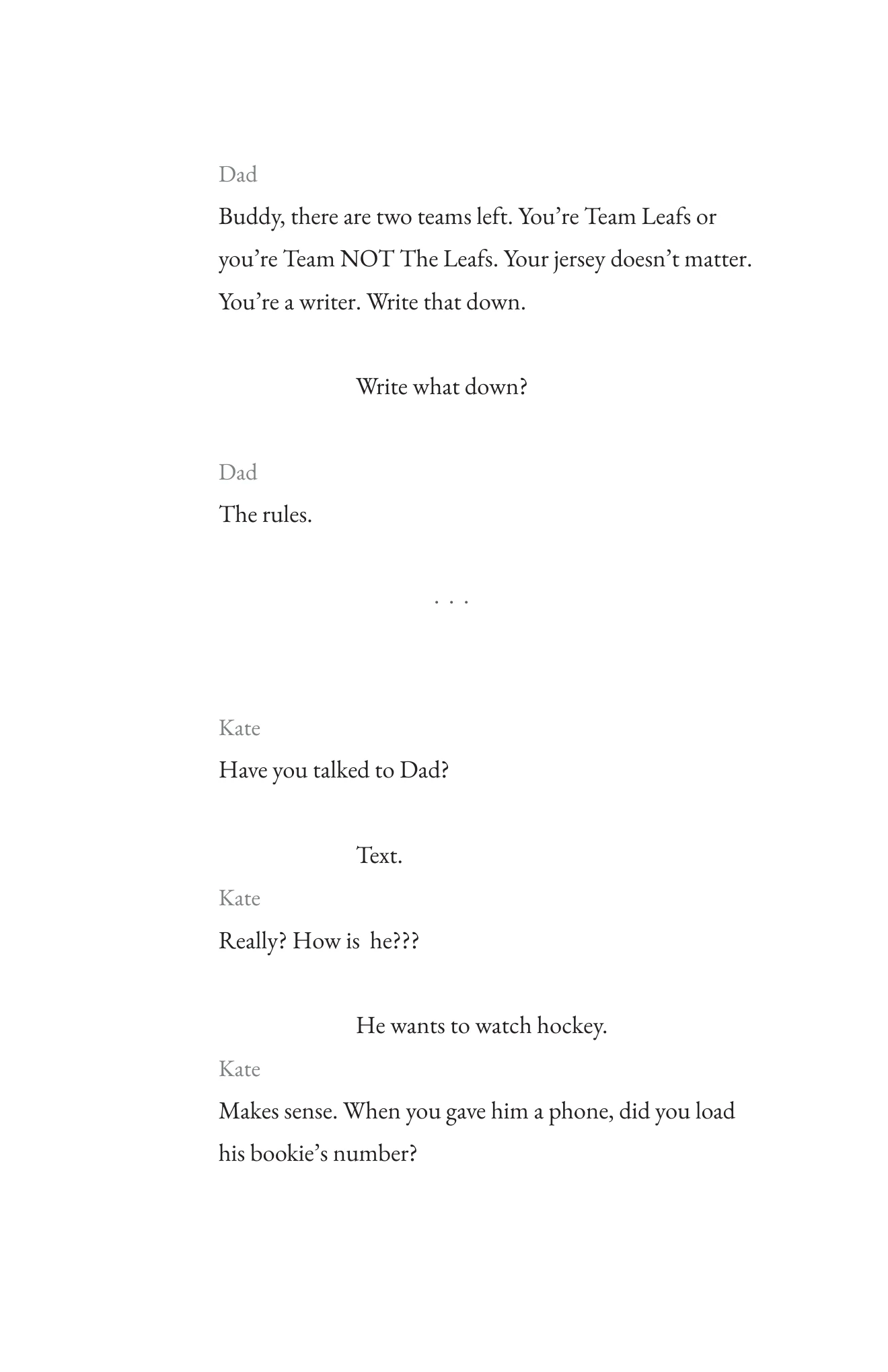 Book page 19 of Never Interrupt a Good Sports Story