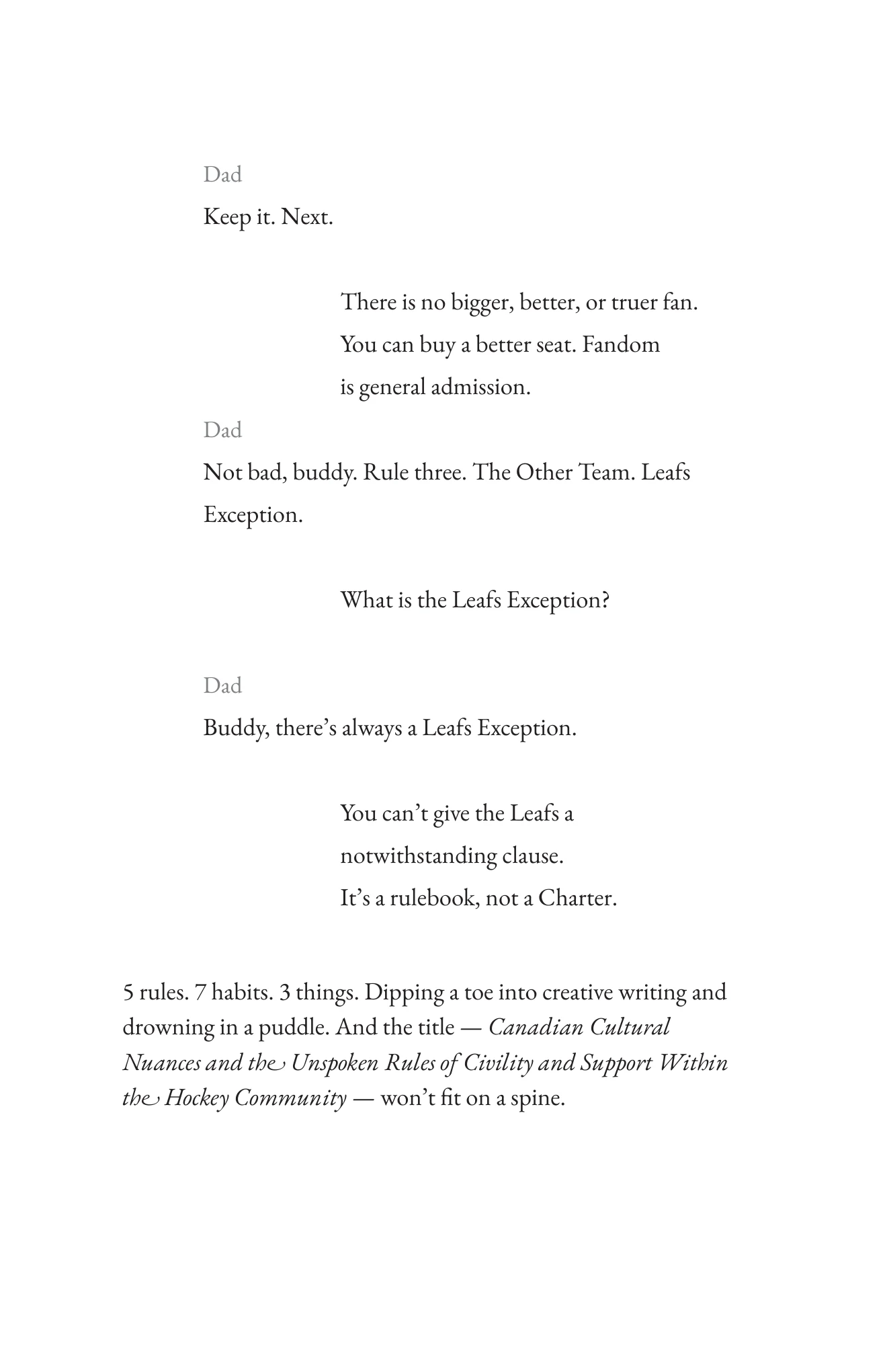 Book page 22 of Never Interrupt a Good Sports Story