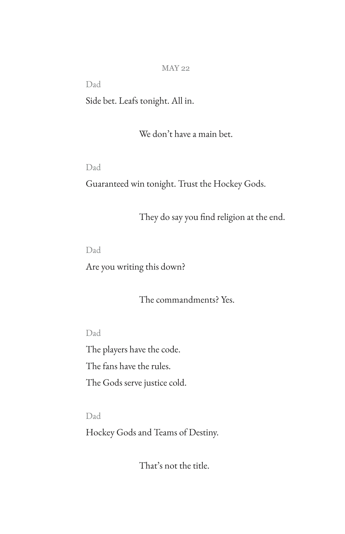 Book page 25 of Never Interrupt a Good Sports Story