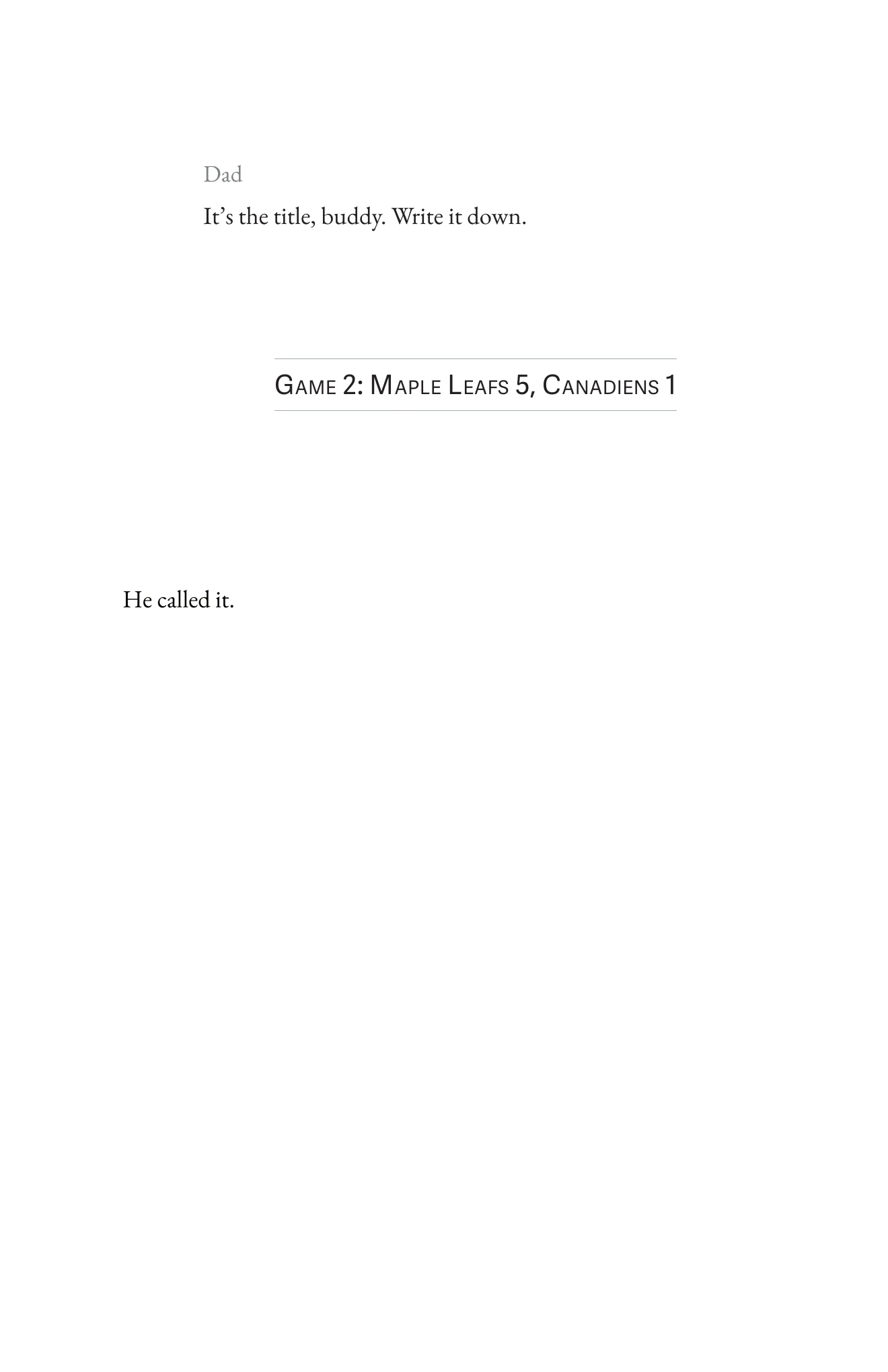 Book page 26 of Never Interrupt a Good Sports Story