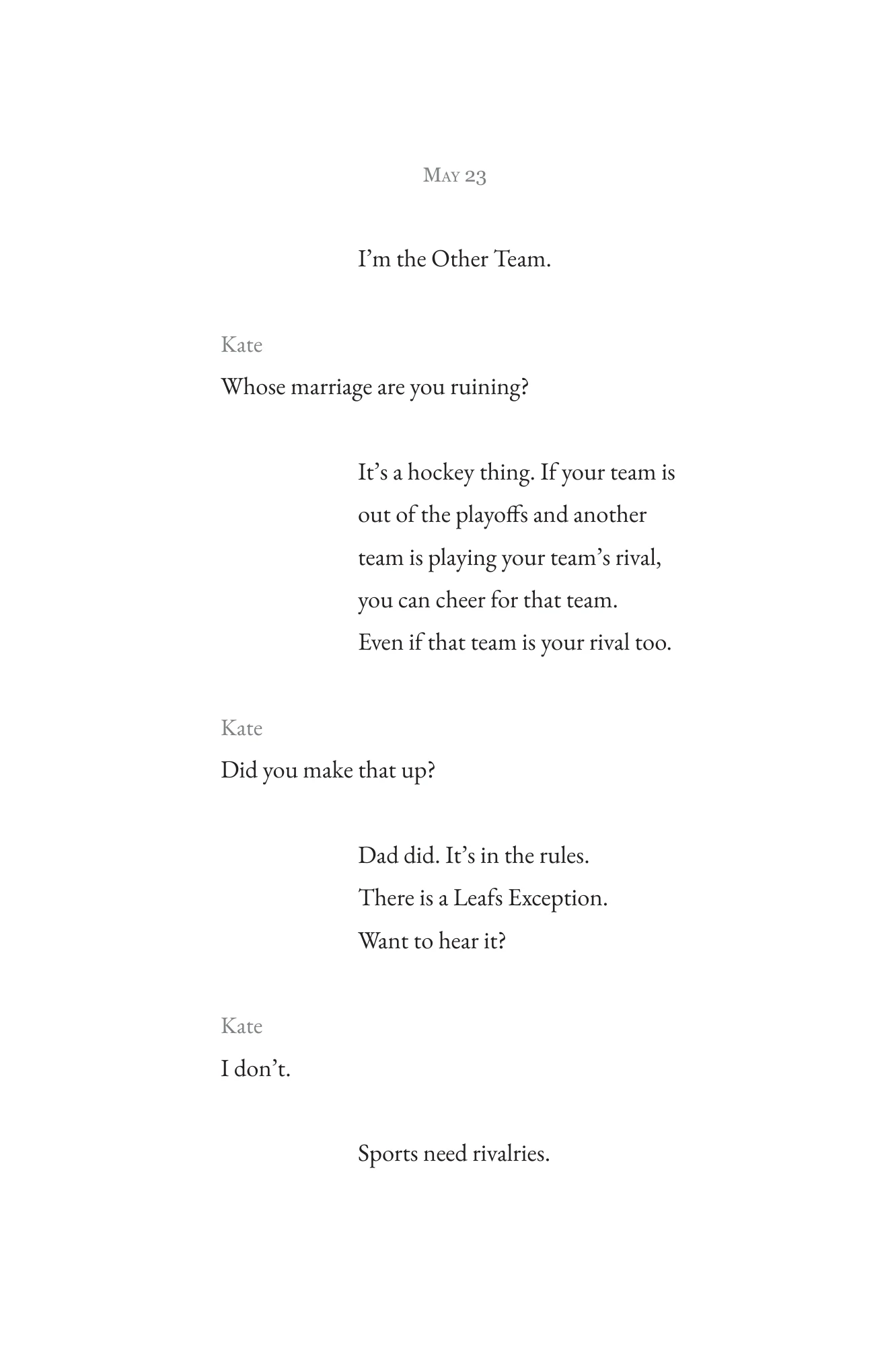 Book page 27 of Never Interrupt a Good Sports Story