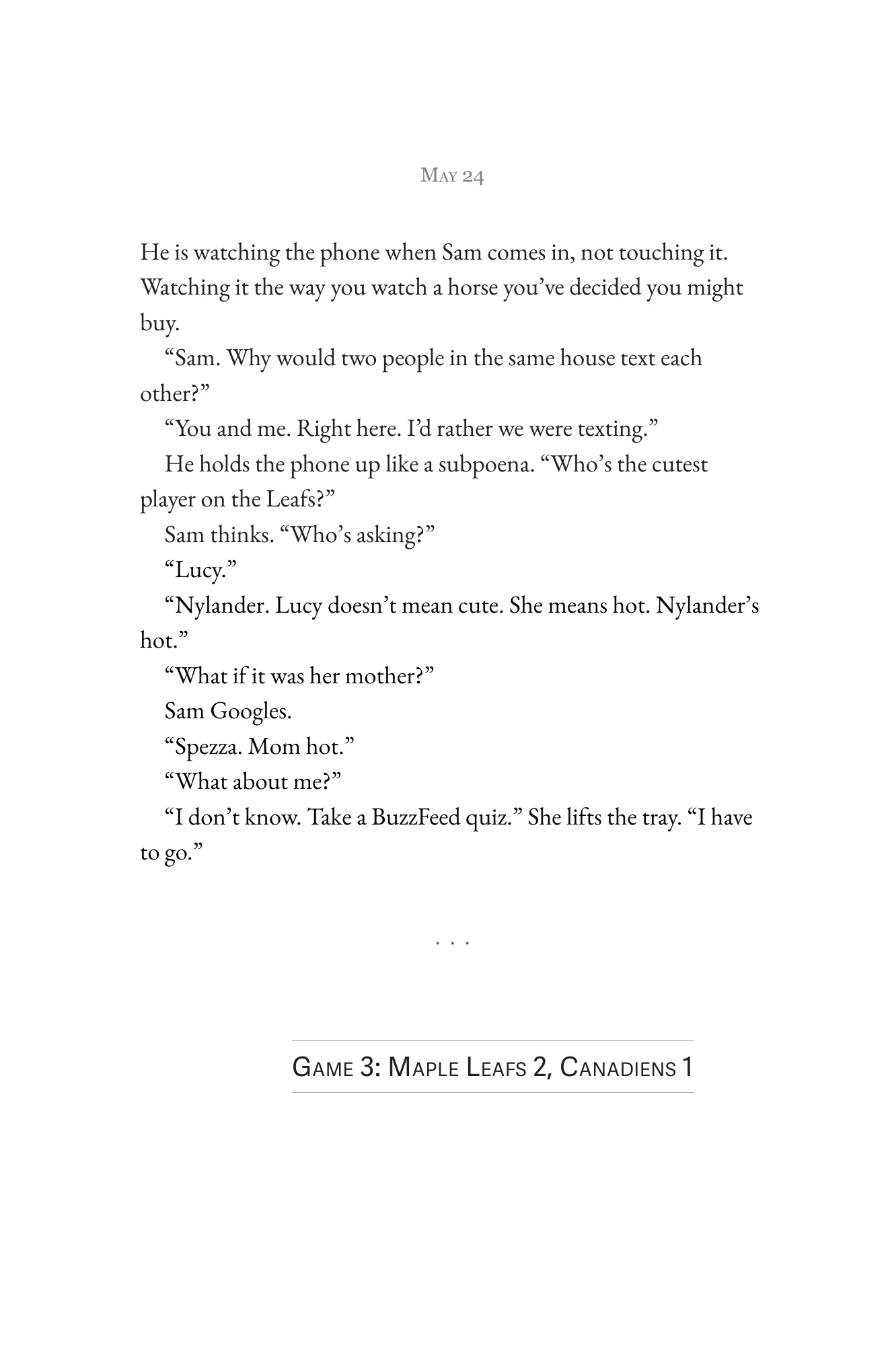 Book page 29 of Never Interrupt a Good Sports Story