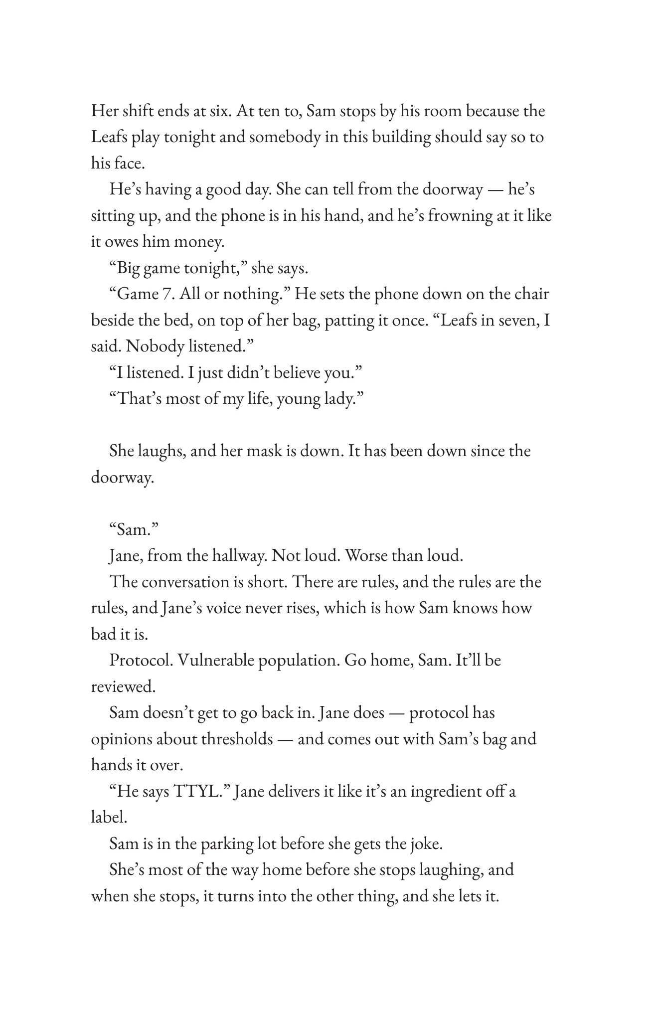 Book page 40 of Never Interrupt a Good Sports Story