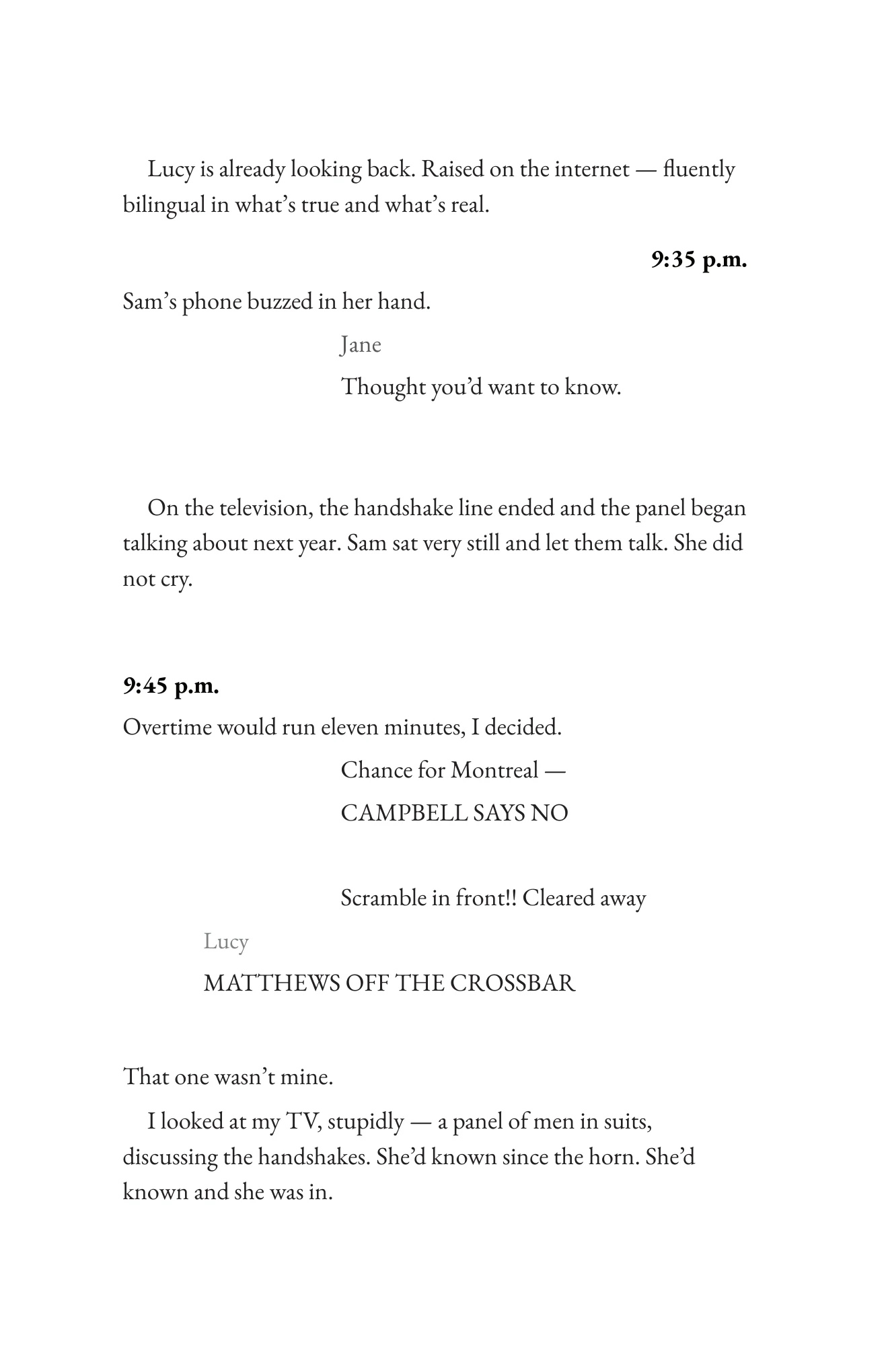 Book page 46 of Never Interrupt a Good Sports Story